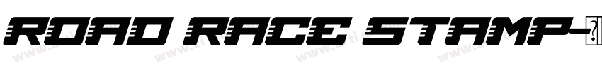 Road Race Stamp字体转换